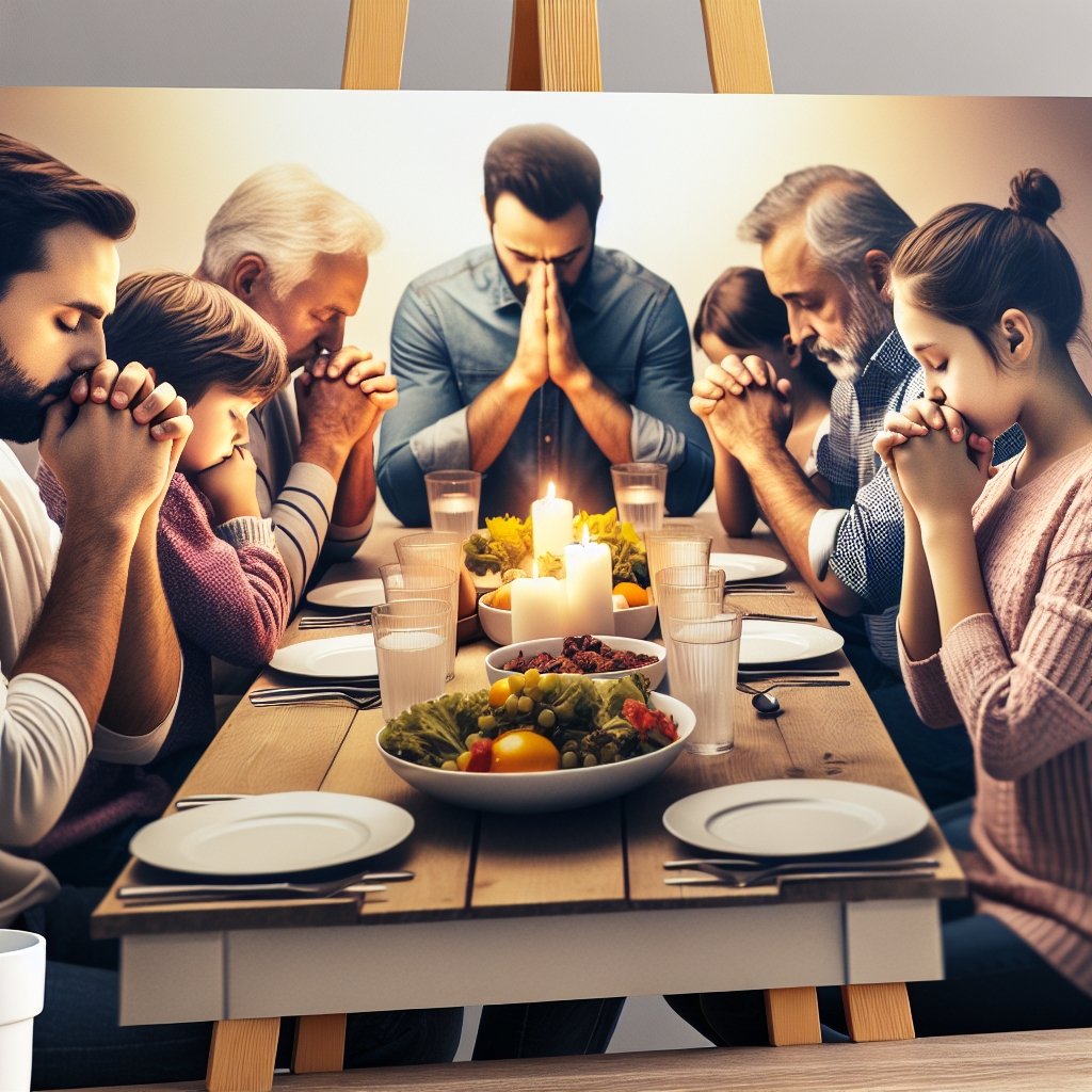 Oración para una cena en familia, pidiendo unidad y amor