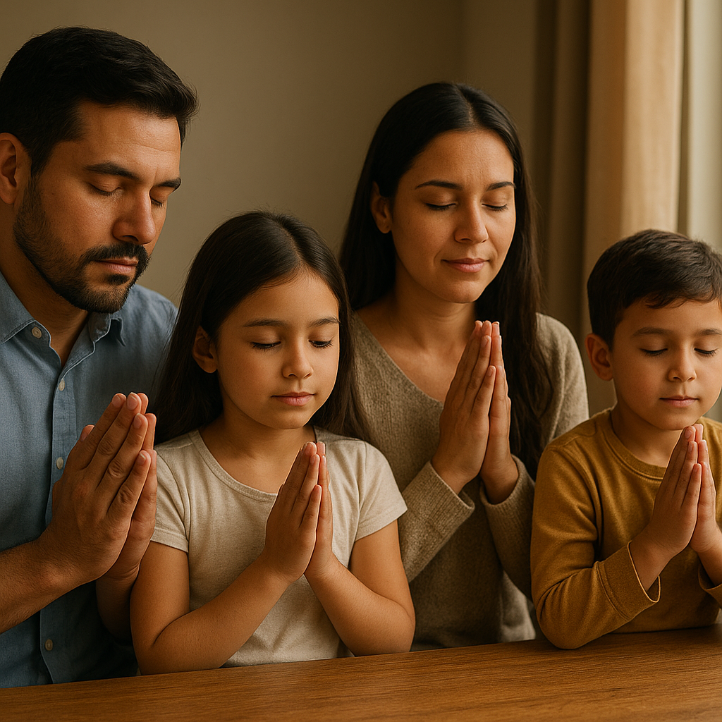 Oración para agradecer por la familia